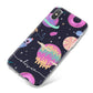 Super Sweet Galactic Custom Name iPhone X Bumper Case on Silver iPhone
