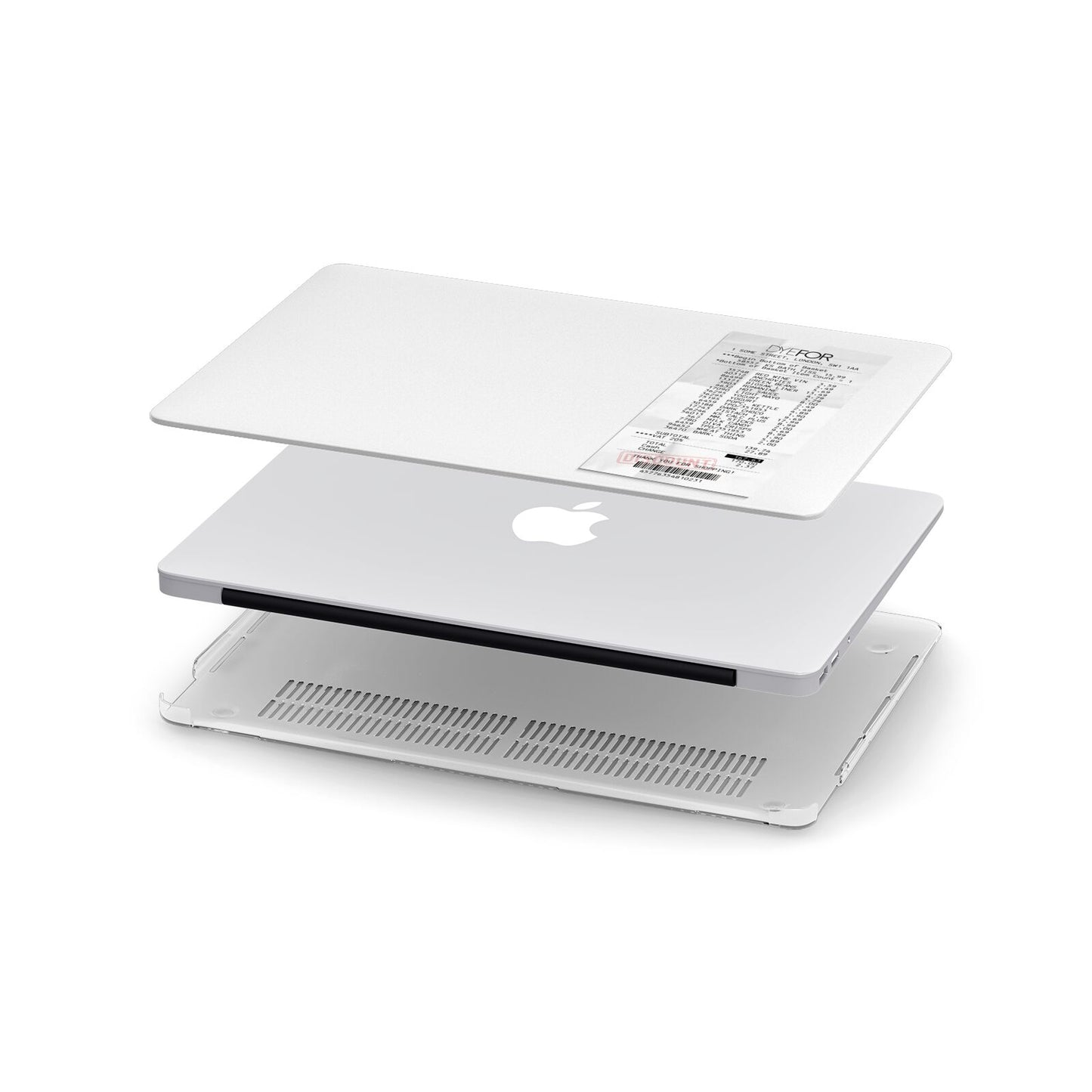 Supermarket Receipt Apple MacBook Case in Detail