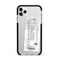 Supermarket Receipt Apple iPhone 11 Pro Max in Silver with Black Impact Case