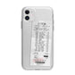 Supermarket Receipt Apple iPhone 11 in White with Bumper Case