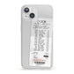 Supermarket Receipt iPhone 13 Clear Bumper Case