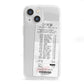 Supermarket Receipt iPhone 13 Mini Clear Bumper Case