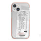 Supermarket Receipt iPhone 13 Mini TPU Impact Case with Pink Edges