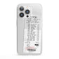 Supermarket Receipt iPhone 13 Pro Clear Bumper Case