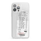 Supermarket Receipt iPhone 13 Pro Max Clear Bumper Case