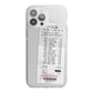 Supermarket Receipt iPhone 13 Pro Max TPU Impact Case with White Edges