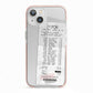 Supermarket Receipt iPhone 13 TPU Impact Case with Pink Edges