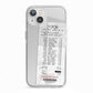 Supermarket Receipt iPhone 13 TPU Impact Case with White Edges