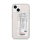 Supermarket Receipt iPhone 14 Clear Tough Case Starlight
