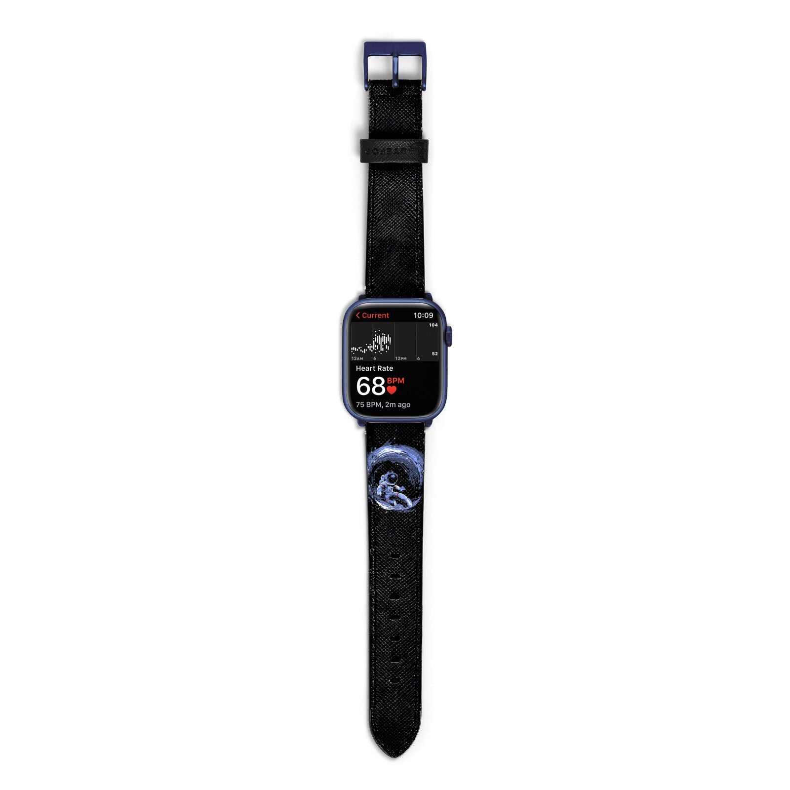 Surfing Astronaut Apple Watch Strap Size 38mm with Blue Hardware