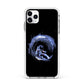 Surfing Astronaut Apple iPhone 11 Pro Max in Silver with White Impact Case