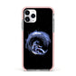 Surfing Astronaut Apple iPhone 11 Pro in Silver with Pink Impact Case