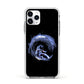 Surfing Astronaut Apple iPhone 11 Pro in Silver with White Impact Case