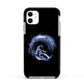 Surfing Astronaut Apple iPhone 11 in White with Black Impact Case