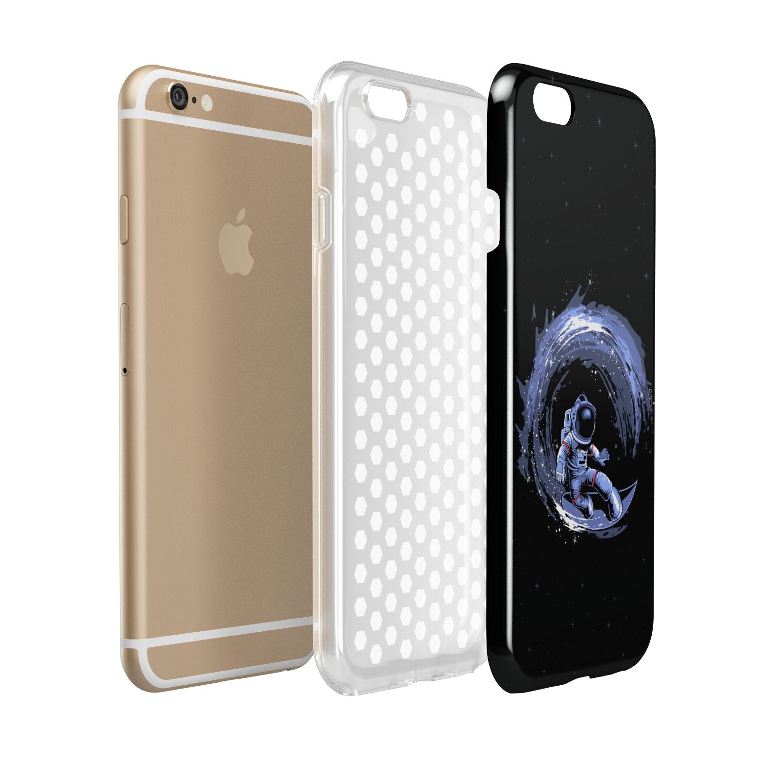 Surfing Astronaut Apple iPhone 6 3D Tough Case Expanded view