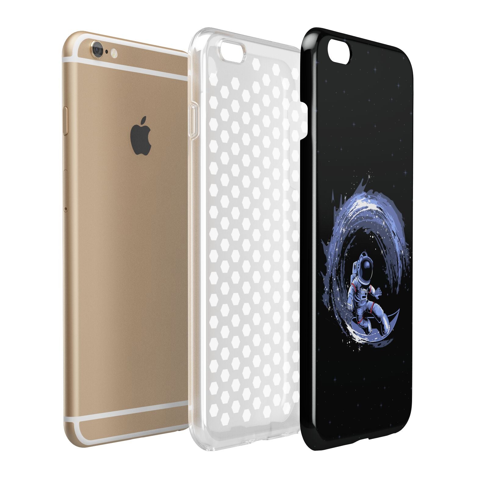 Surfing Astronaut Apple iPhone 6 Plus 3D Tough Case Expand Detail Image