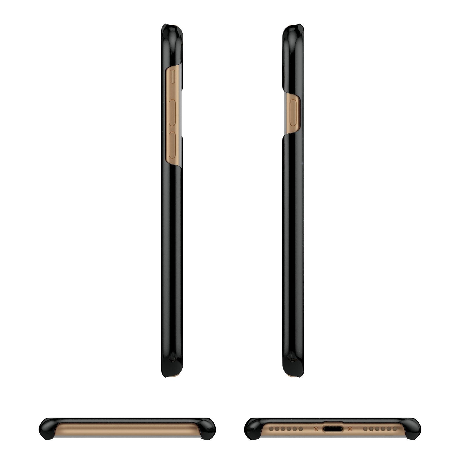 Surfing Astronaut Apple iPhone 7 8 3D Wrap Snap Case Angled Images