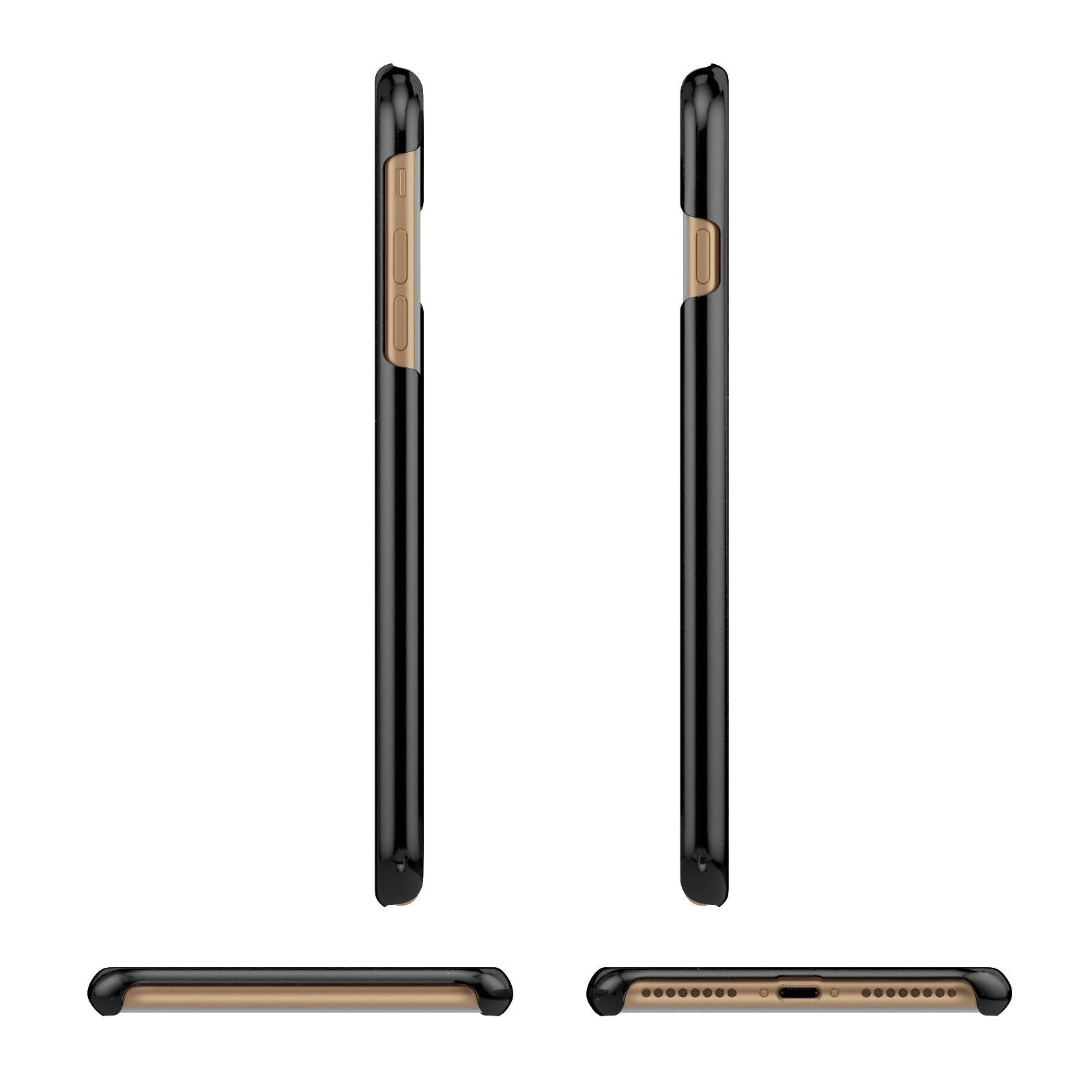 Surfing Astronaut Apple iPhone 7 Plus 3D Wrap Snap Case Angled Images