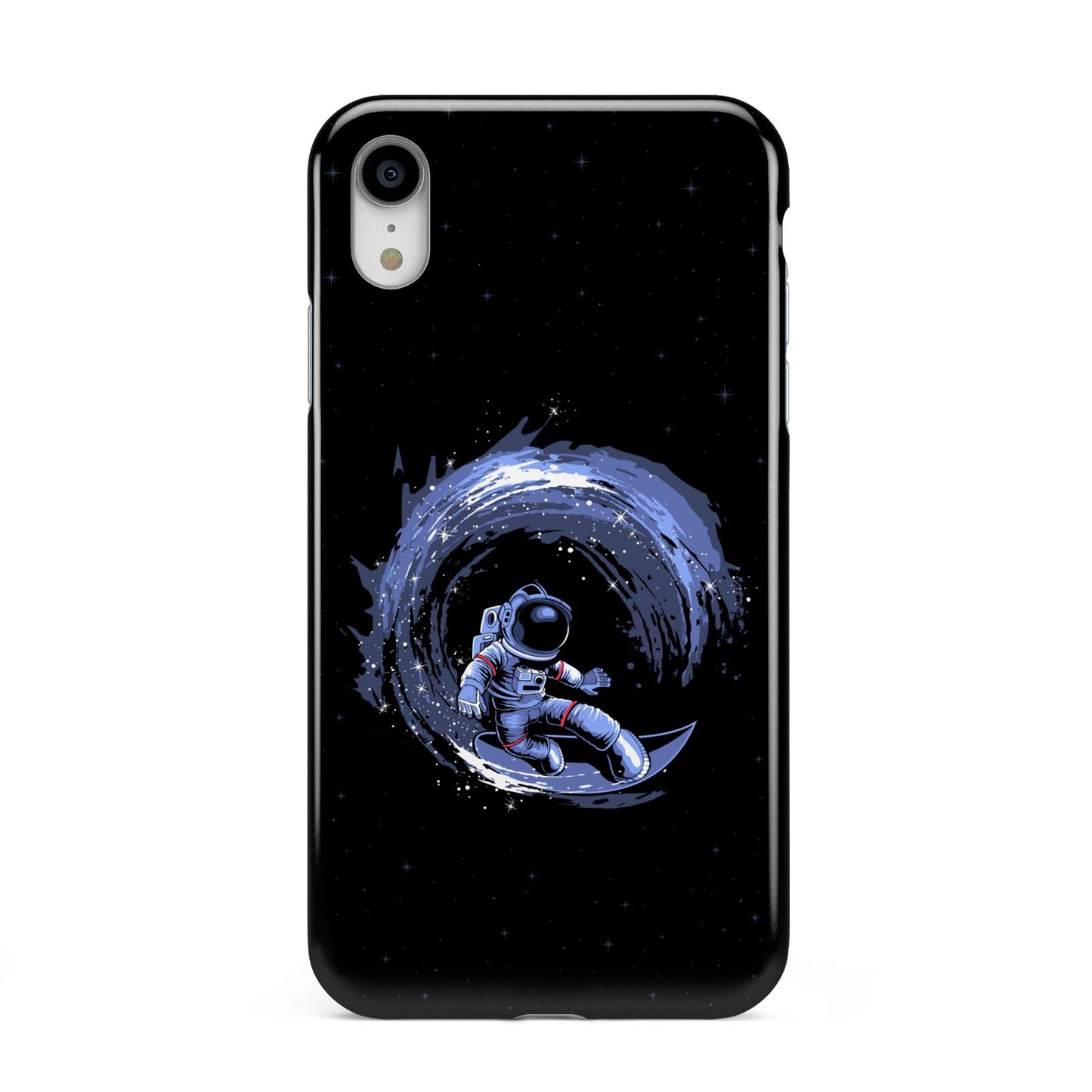 Surfing Astronaut Apple iPhone XR White 3D Tough Case