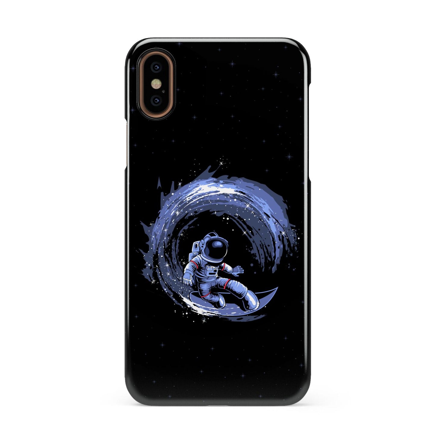 Surfing Astronaut Apple iPhone XS 3D Snap Case