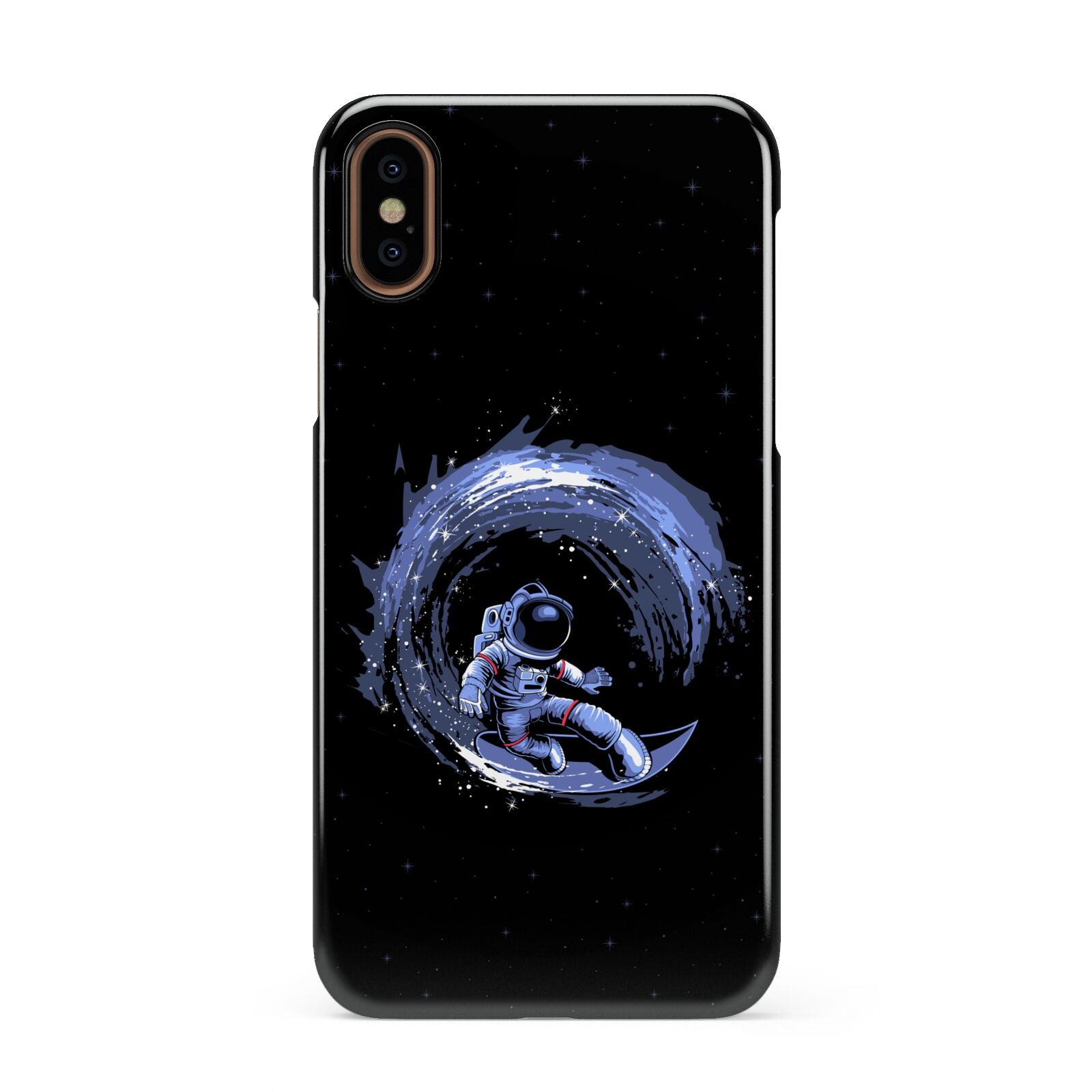 Surfing Astronaut Apple iPhone XS 3D Snap Case