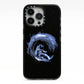 Surfing Astronaut iPhone 13 Pro Black Impact Case on Silver phone
