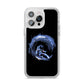 Surfing Astronaut iPhone 14 Pro Max Clear Tough Case Silver