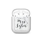 Surname Personalised Marble AirPods Case
