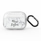 Surname Personalised Marble AirPods Pro Glitter Case