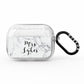 Surname Personalised Marble AirPods Pro Glitter Case