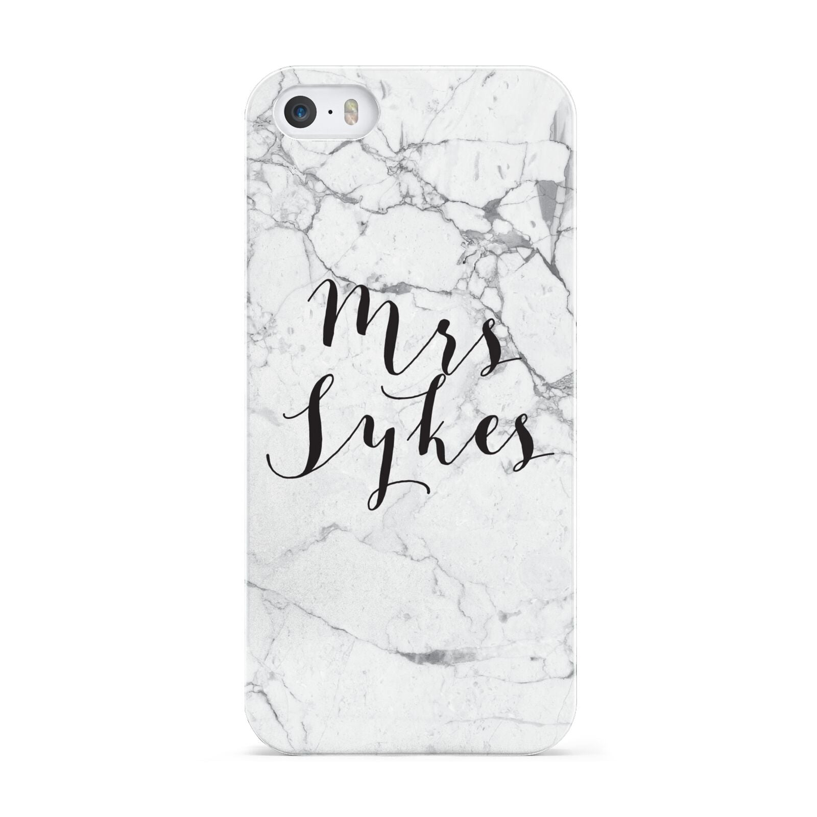 Surname Personalised Marble Apple iPhone 5 Case