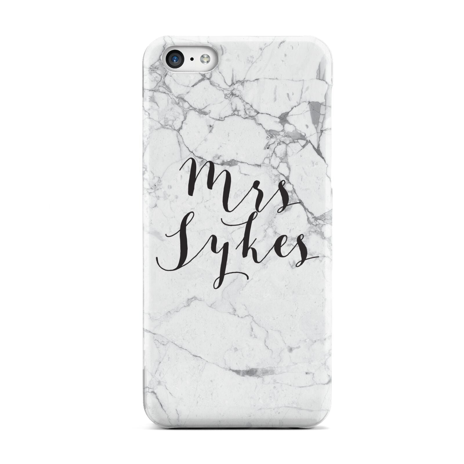 Surname Personalised Marble Apple iPhone 5c Case