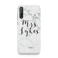 Surname Personalised Marble Huawei Enjoy 10s Phone Case