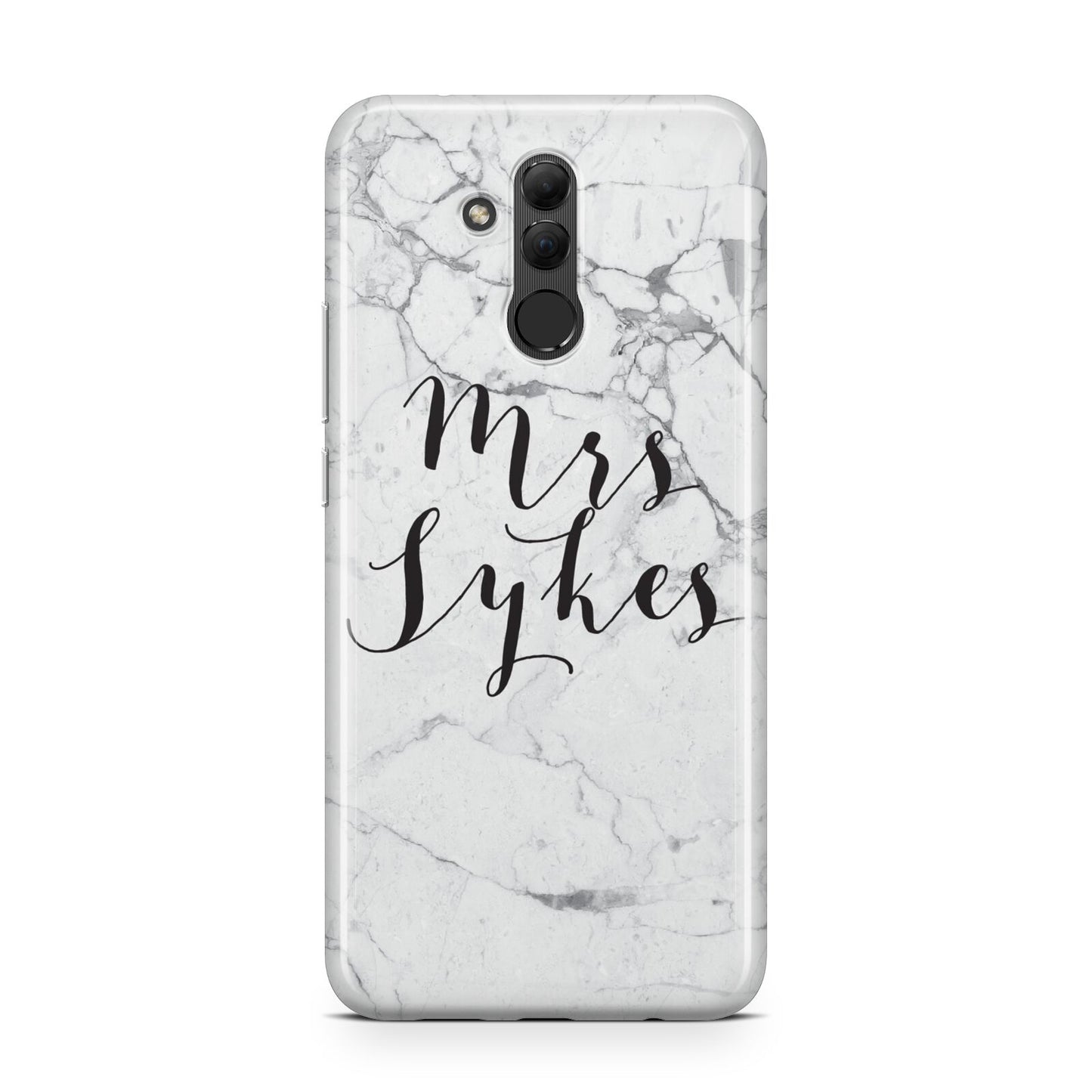 Surname Personalised Marble Huawei Mate 20 Lite