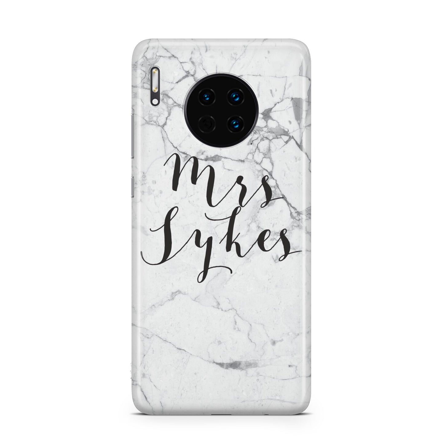 Surname Personalised Marble Huawei Mate 30