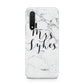 Surname Personalised Marble Huawei Nova 6 Phone Case
