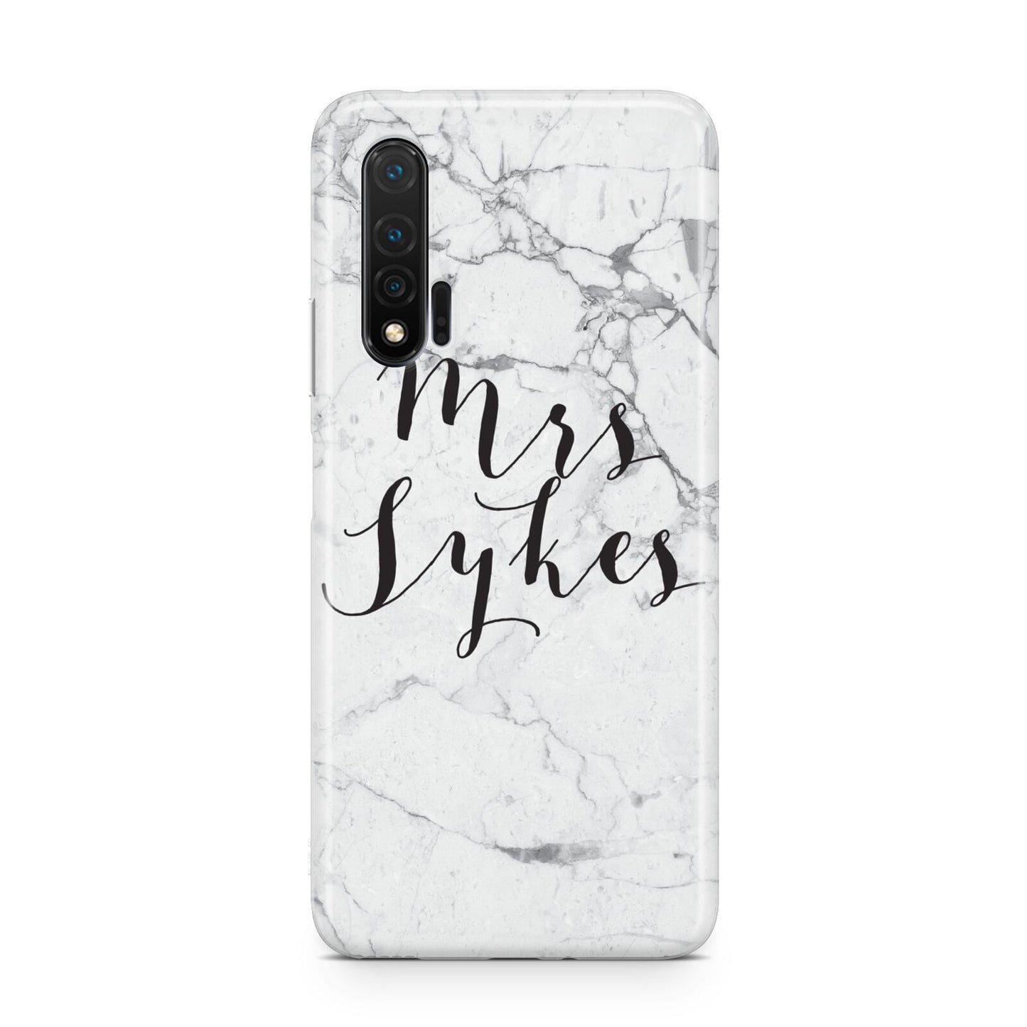 Surname Personalised Marble Huawei Nova 6 Phone Case