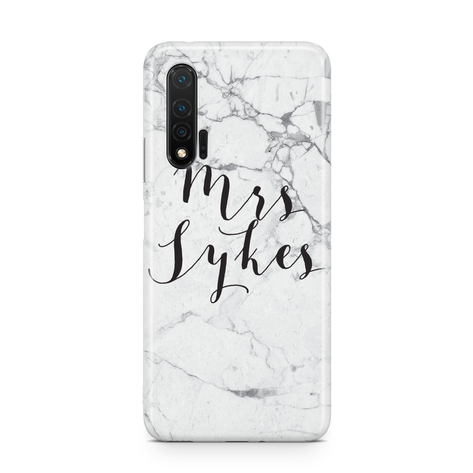 Surname Personalised Marble Huawei Nova 6 Phone Case