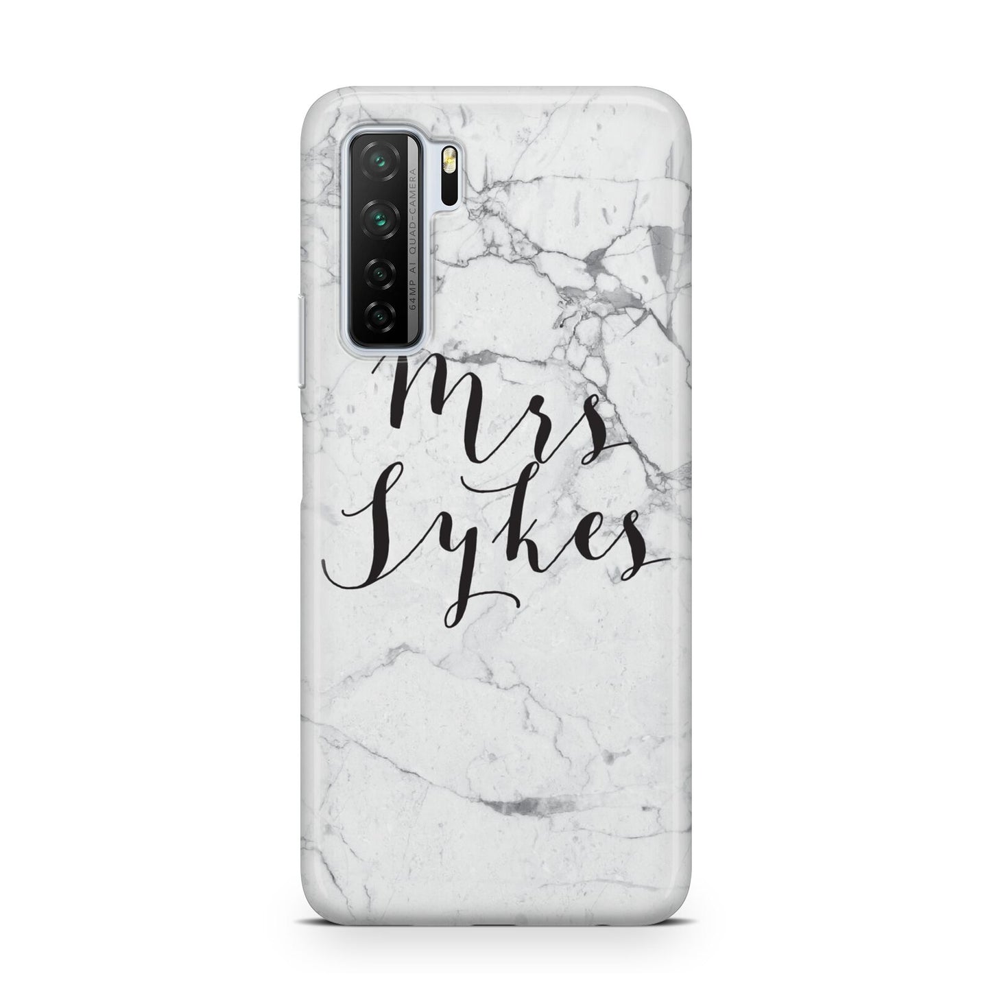 Surname Personalised Marble Huawei P40 Lite 5G Phone Case