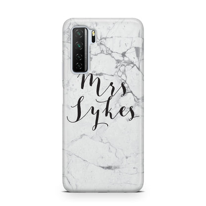 Surname Personalised Marble Huawei P40 Lite 5G Phone Case
