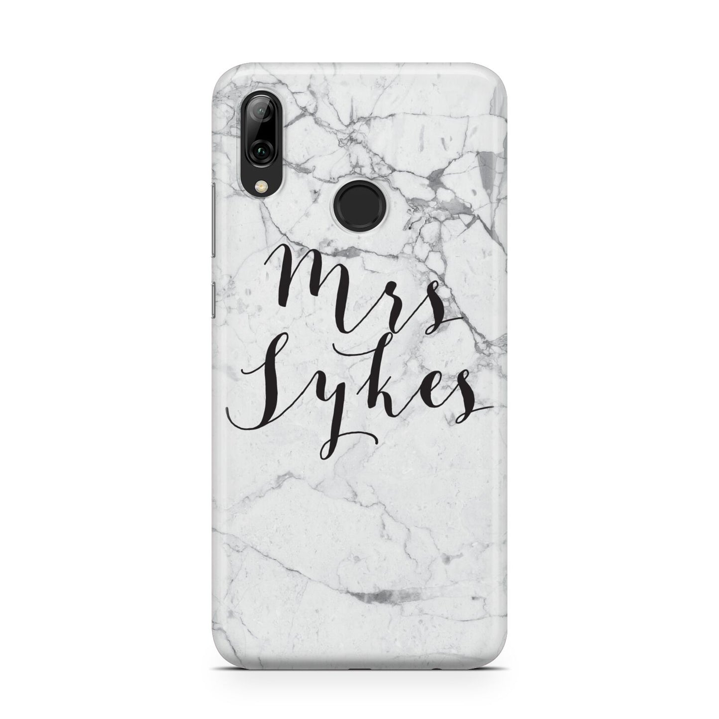 Surname Personalised Marble Huawei Y7 2019