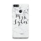 Surname Personalised Marble Huawei Y9 2018