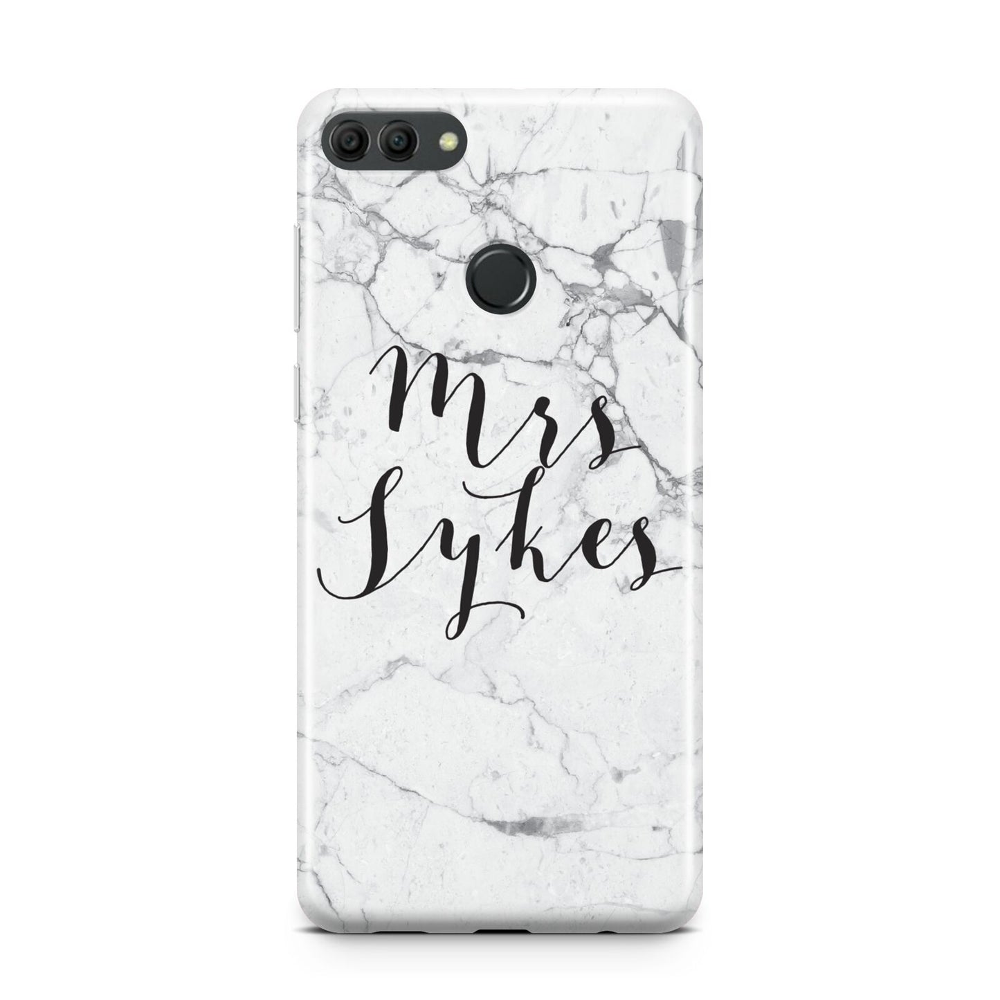 Surname Personalised Marble Huawei Y9 2018