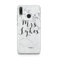 Surname Personalised Marble Huawei Y9 2019