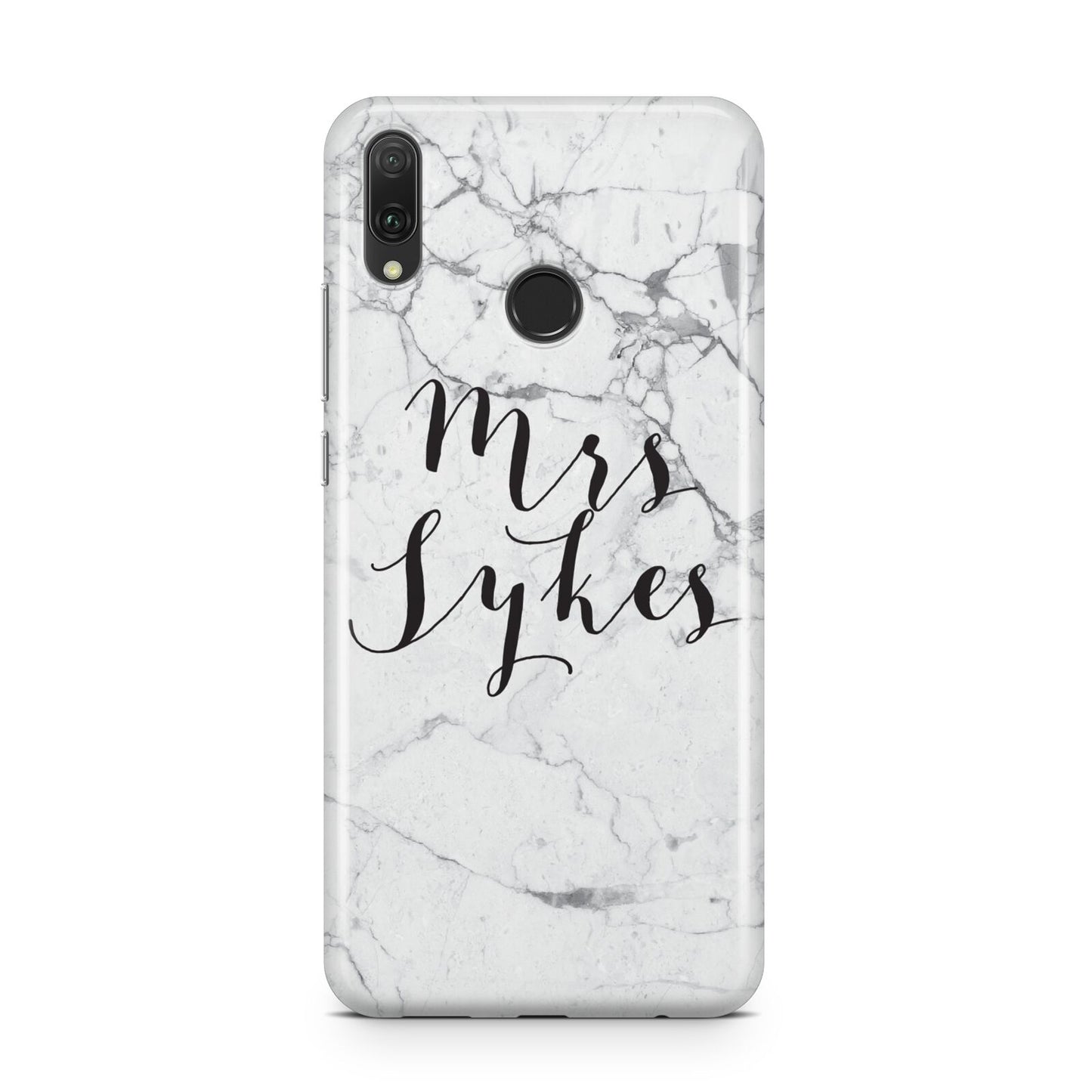 Surname Personalised Marble Huawei Y9 2019