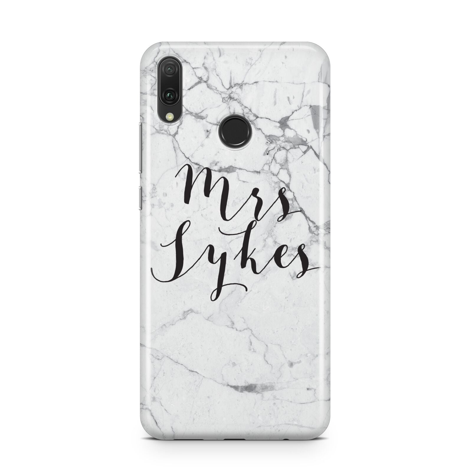 Surname Personalised Marble Huawei Y9 2019