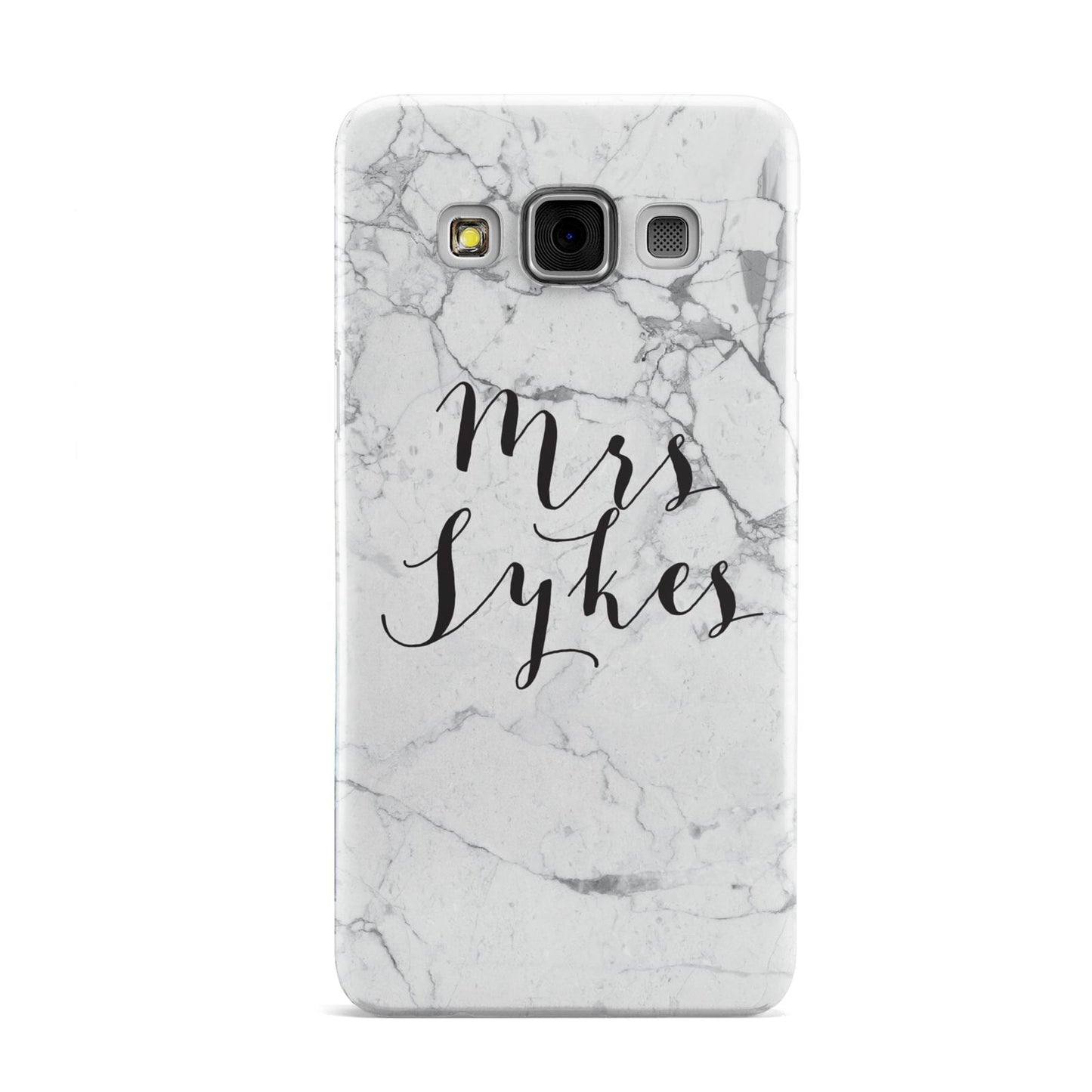 Surname Personalised Marble Samsung Galaxy A3 Case
