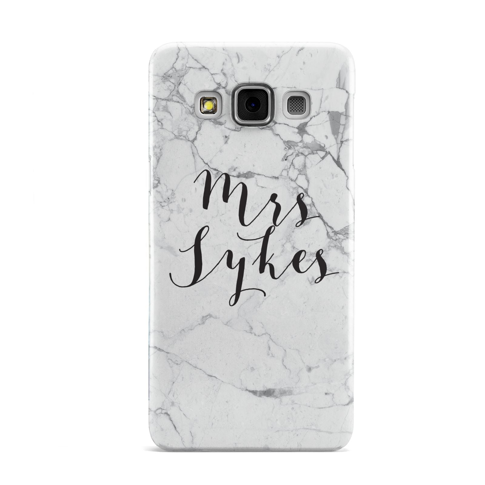 Surname Personalised Marble Samsung Galaxy A3 Case