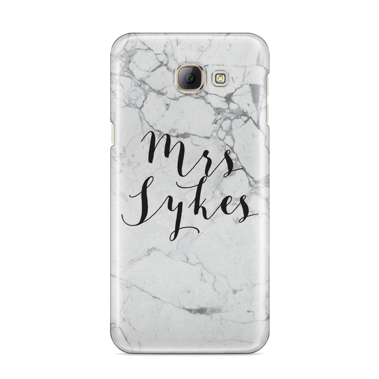 Surname Personalised Marble Samsung Galaxy A8 2016 Case