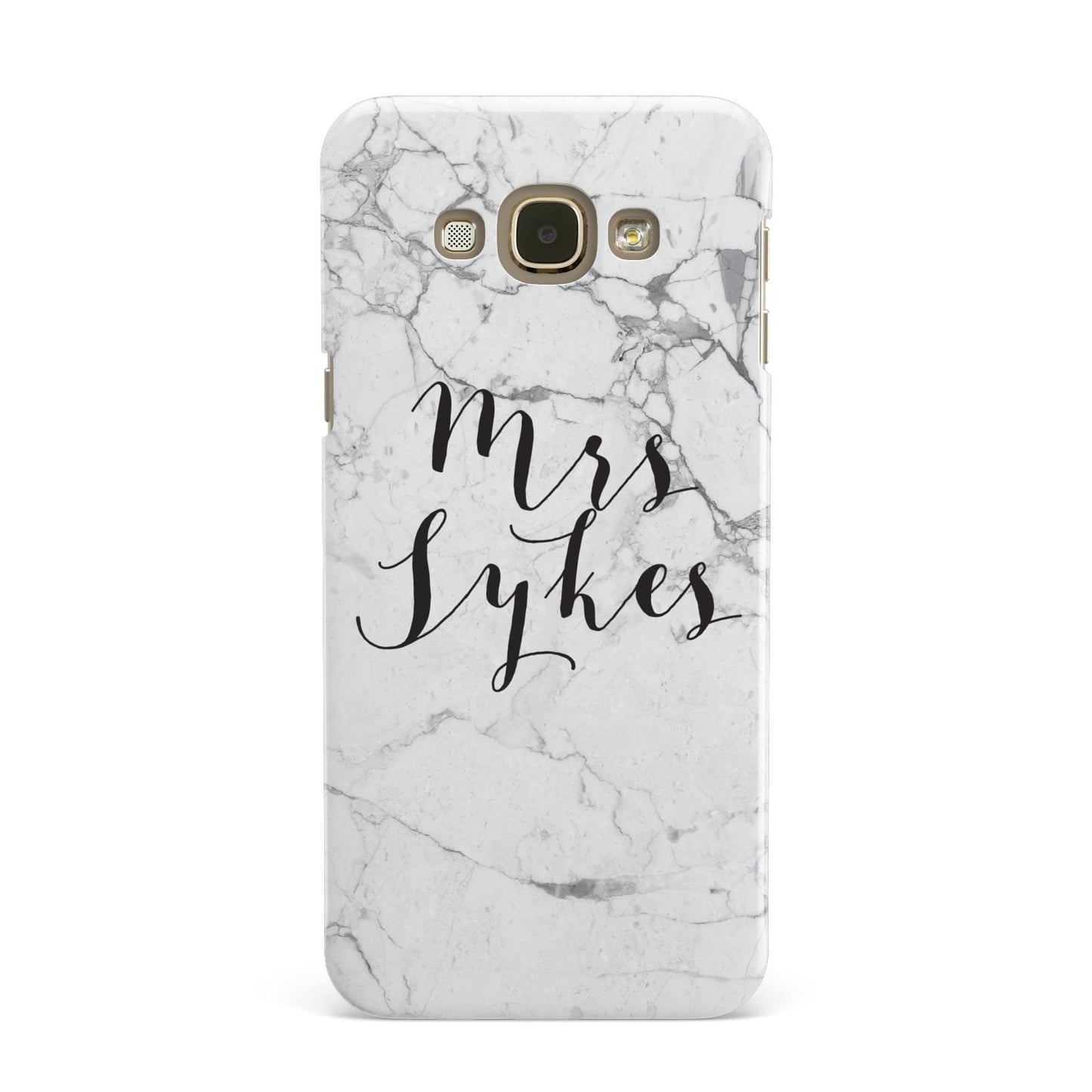Surname Personalised Marble Samsung Galaxy A8 Case
